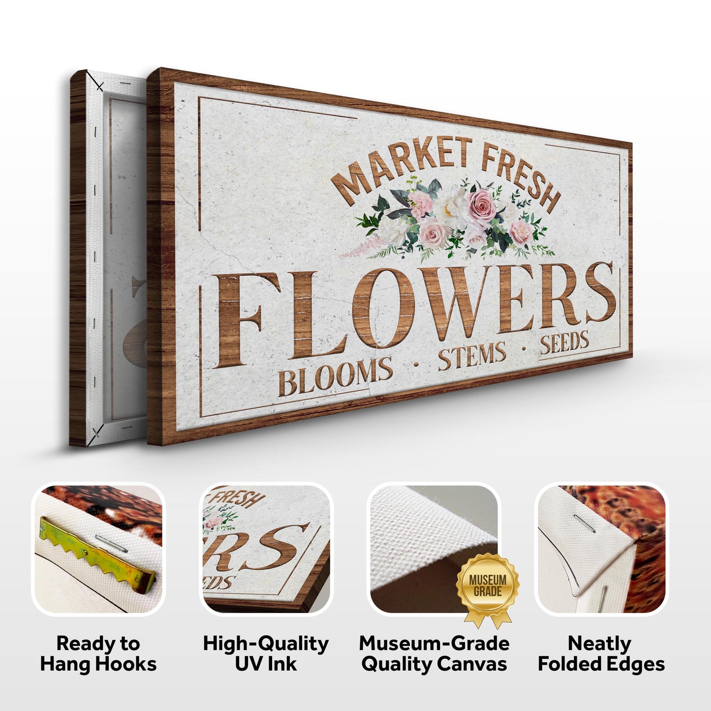 Fresh Flower Market Sign II Specs - Image by Tailored Canvases