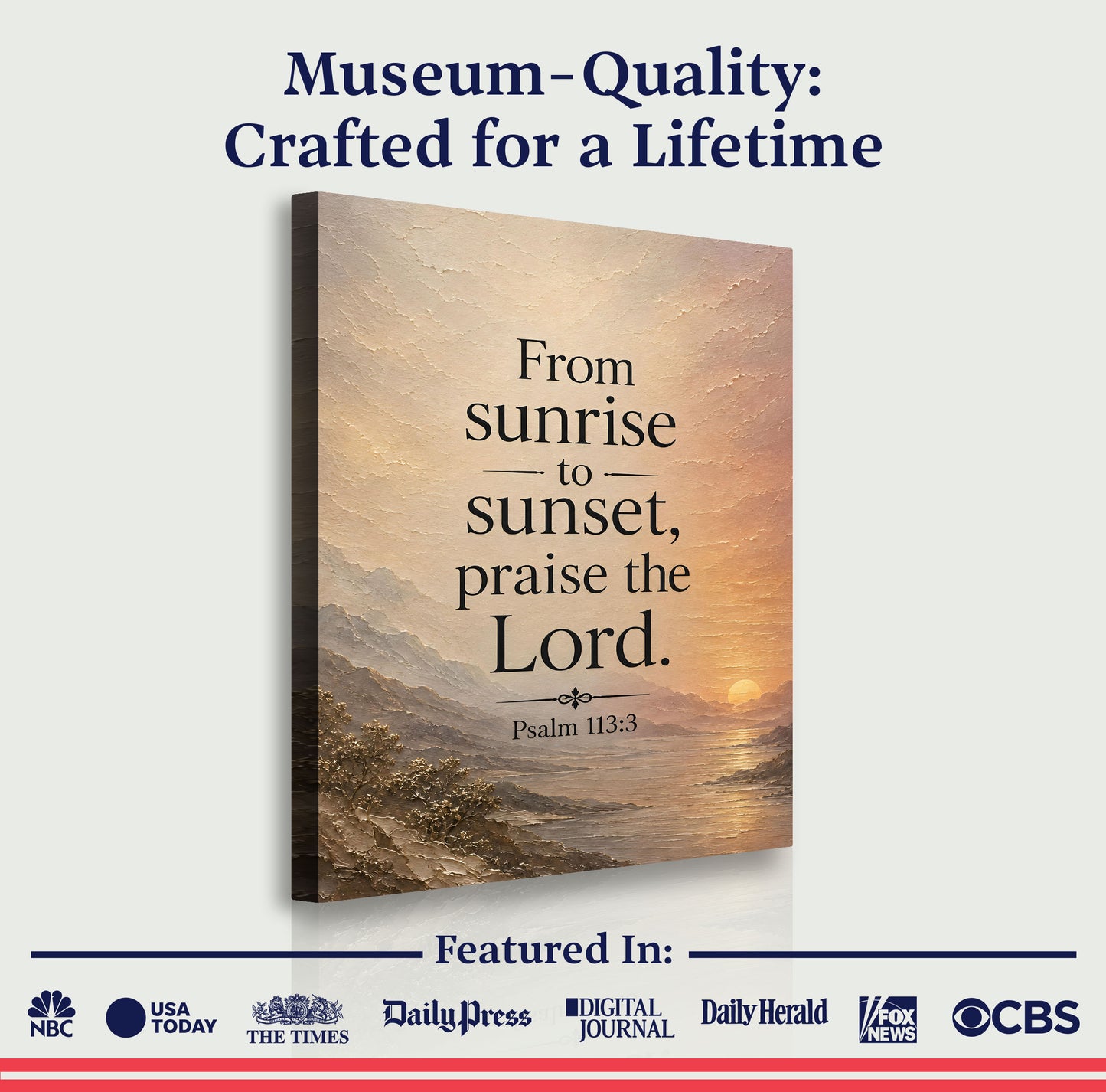 From Sunrise To Sunset Praise The Lord - Psalm 113:3