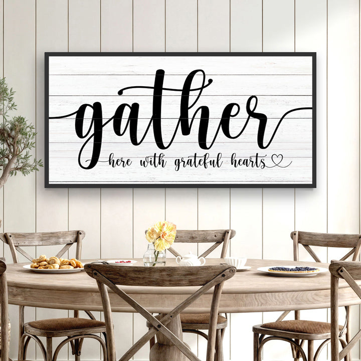 Gather Sign XIII Style 2 - Image by Tailored Canvases