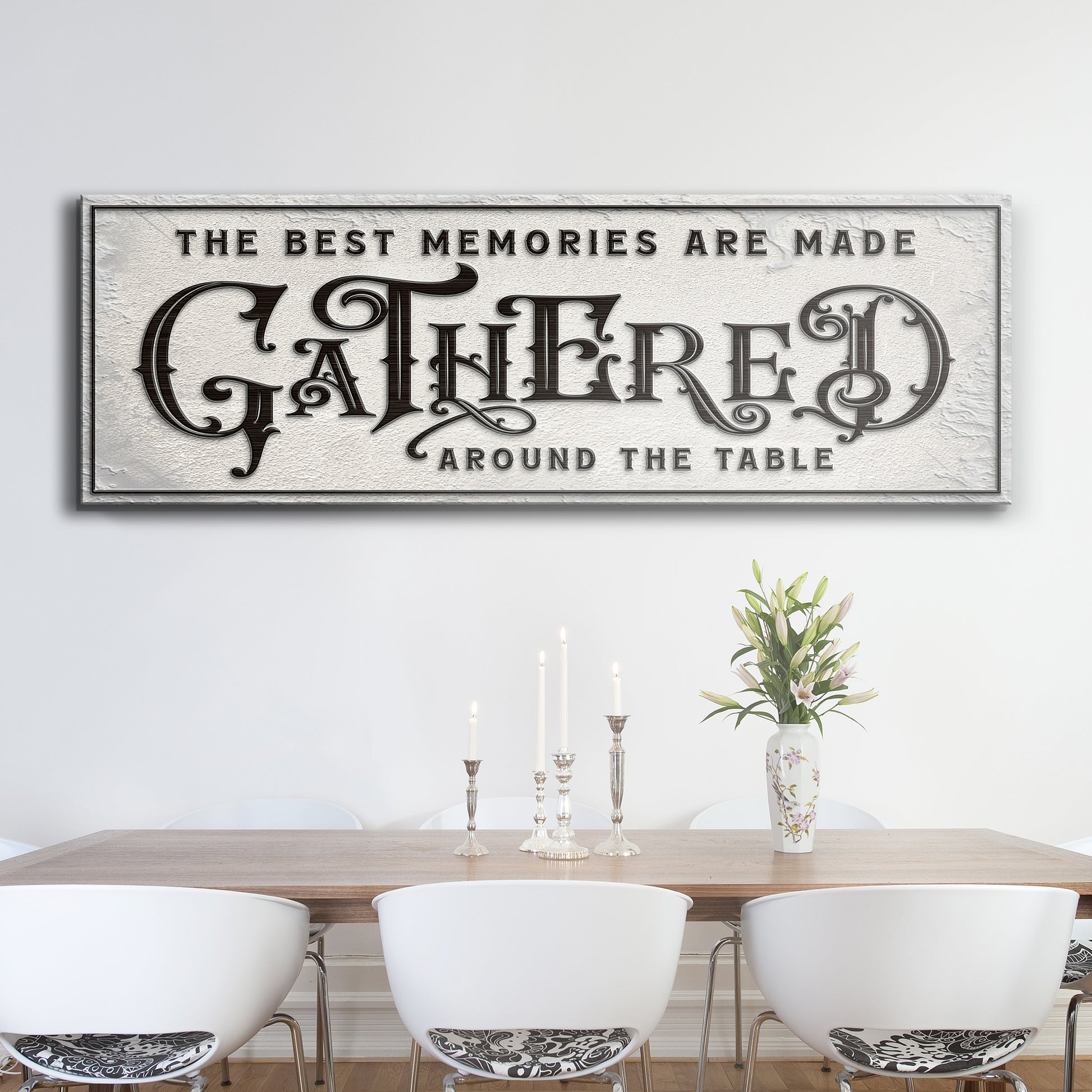 Gathered Around Table Sign II Style 2 - Image by Tailored Canvases