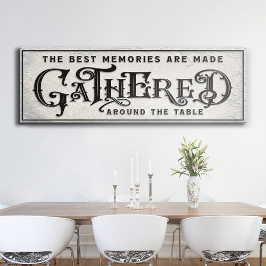 Gathered Around Table Sign II Style 2 - Image by Tailored Canvases