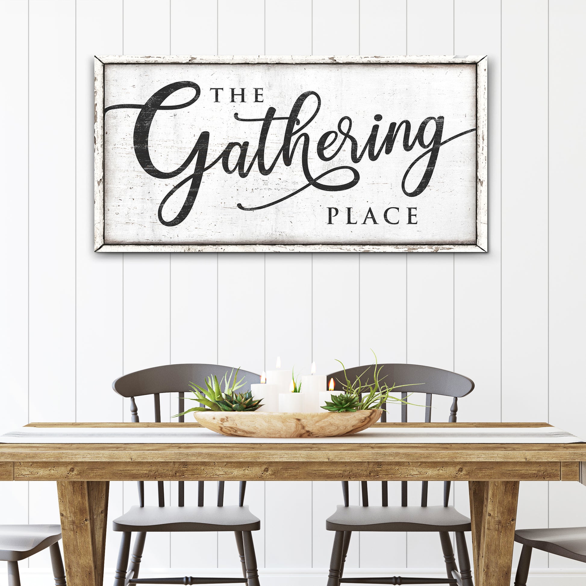 The Gathering Place Sign II Style 1 - Image by Tailored Canvases