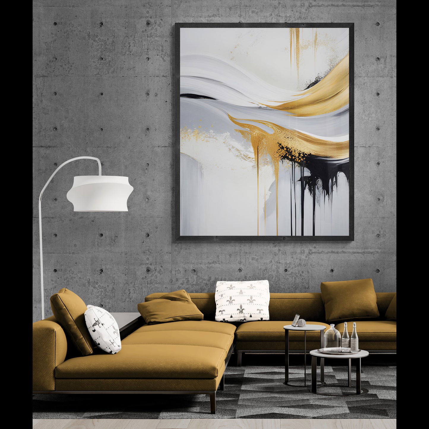 Canvas Print: "Gilded Flow"