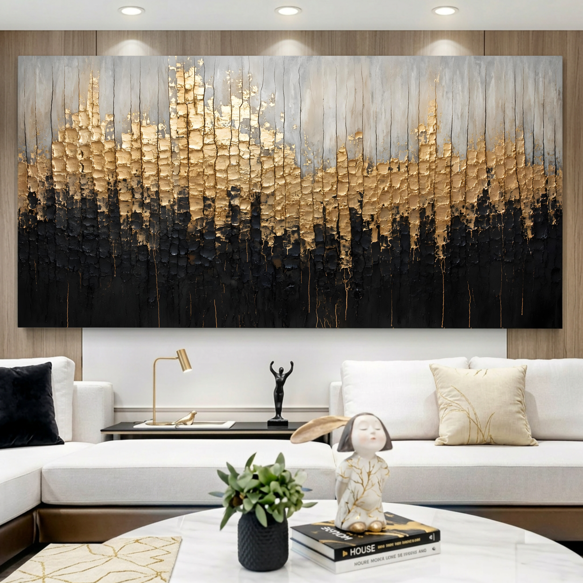 Gilded Texture Horizon