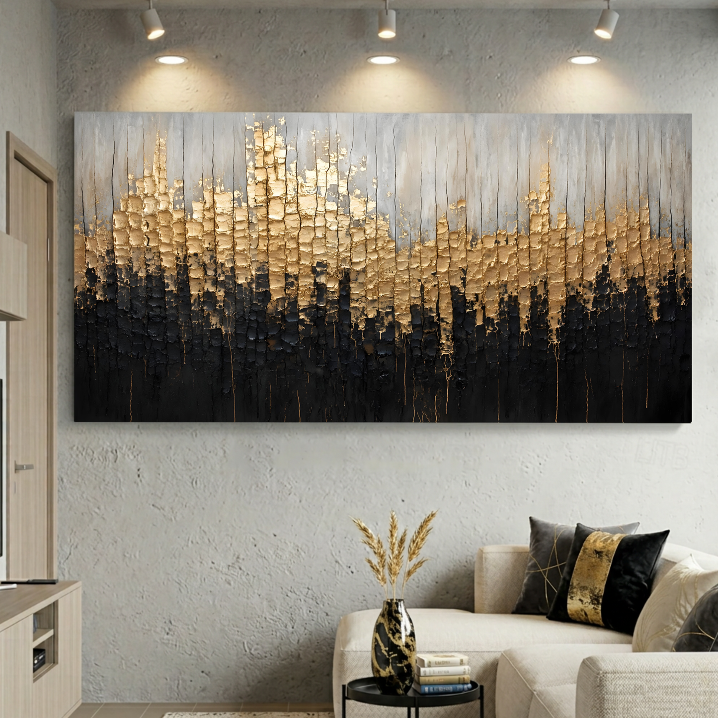 Gilded Texture Horizon