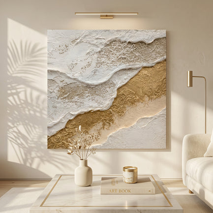 Gilded Tides Relief Wall Art