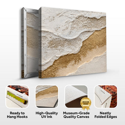 Gilded Tides Relief Wall Art