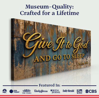 Give It to God and Go to Sleep – Psalm 4:8