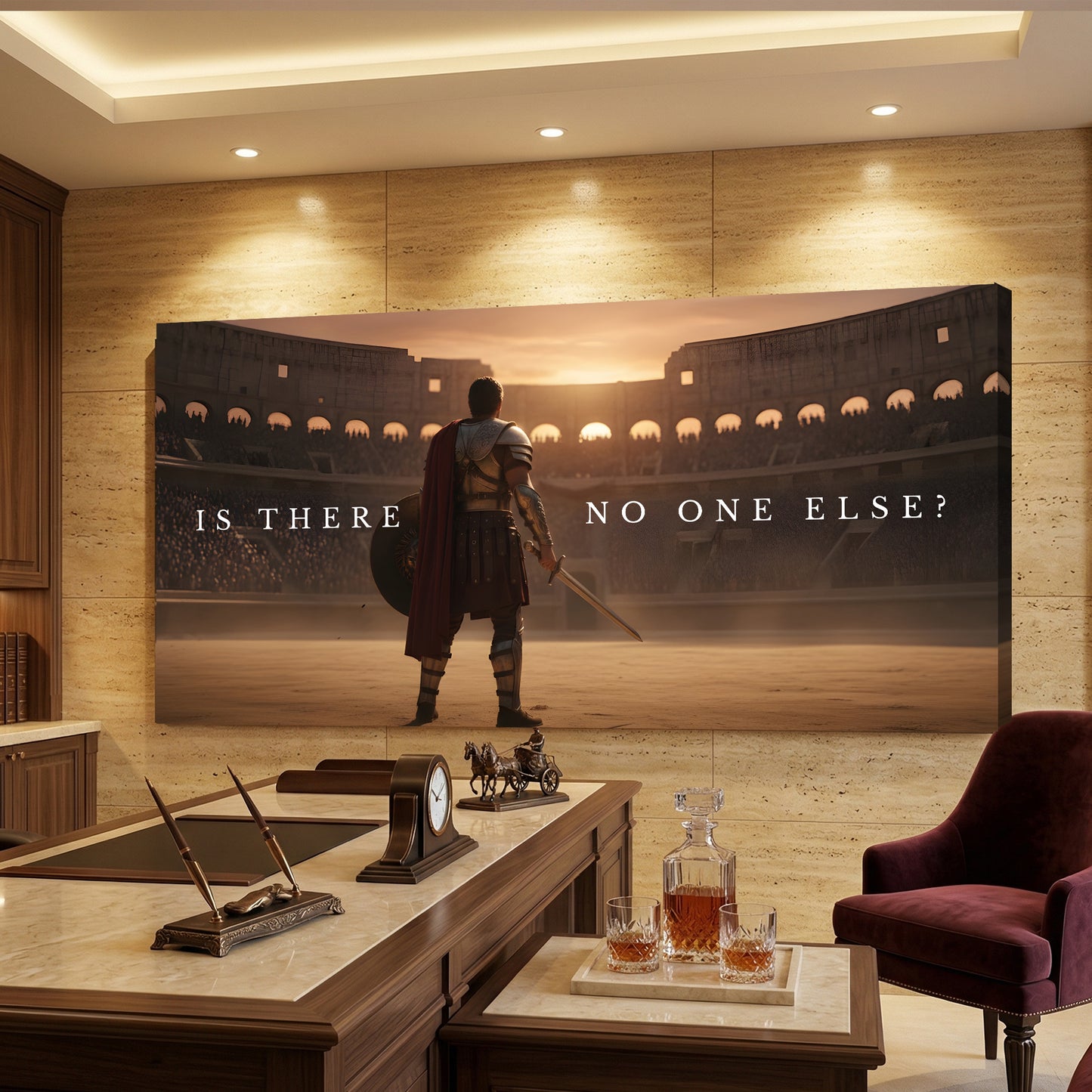 Is There No One Else Gladiator Wall Sign