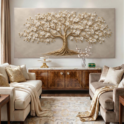 Golden Blooming Tree