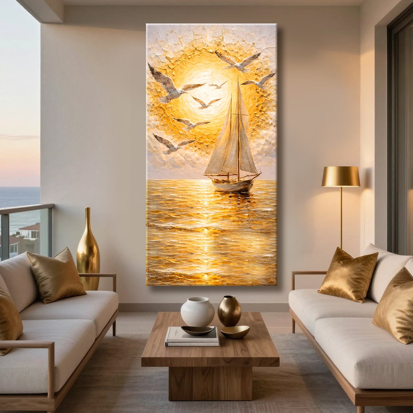Golden Horizon Sailboat