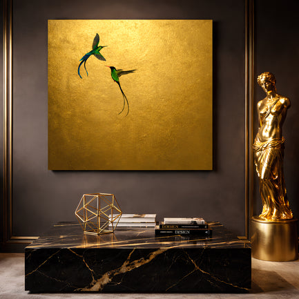 Golden Hummingbird Harmony