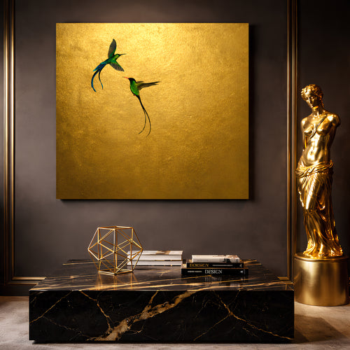 Golden Hummingbird Harmony