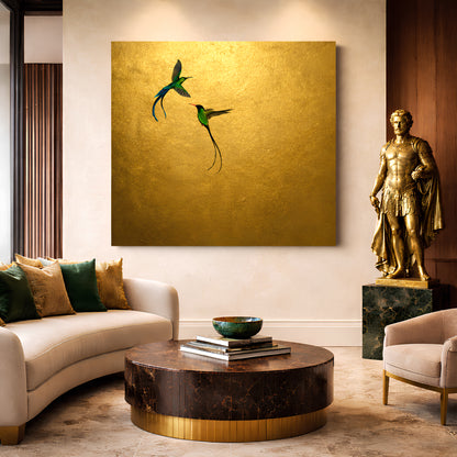 Golden Hummingbird Harmony