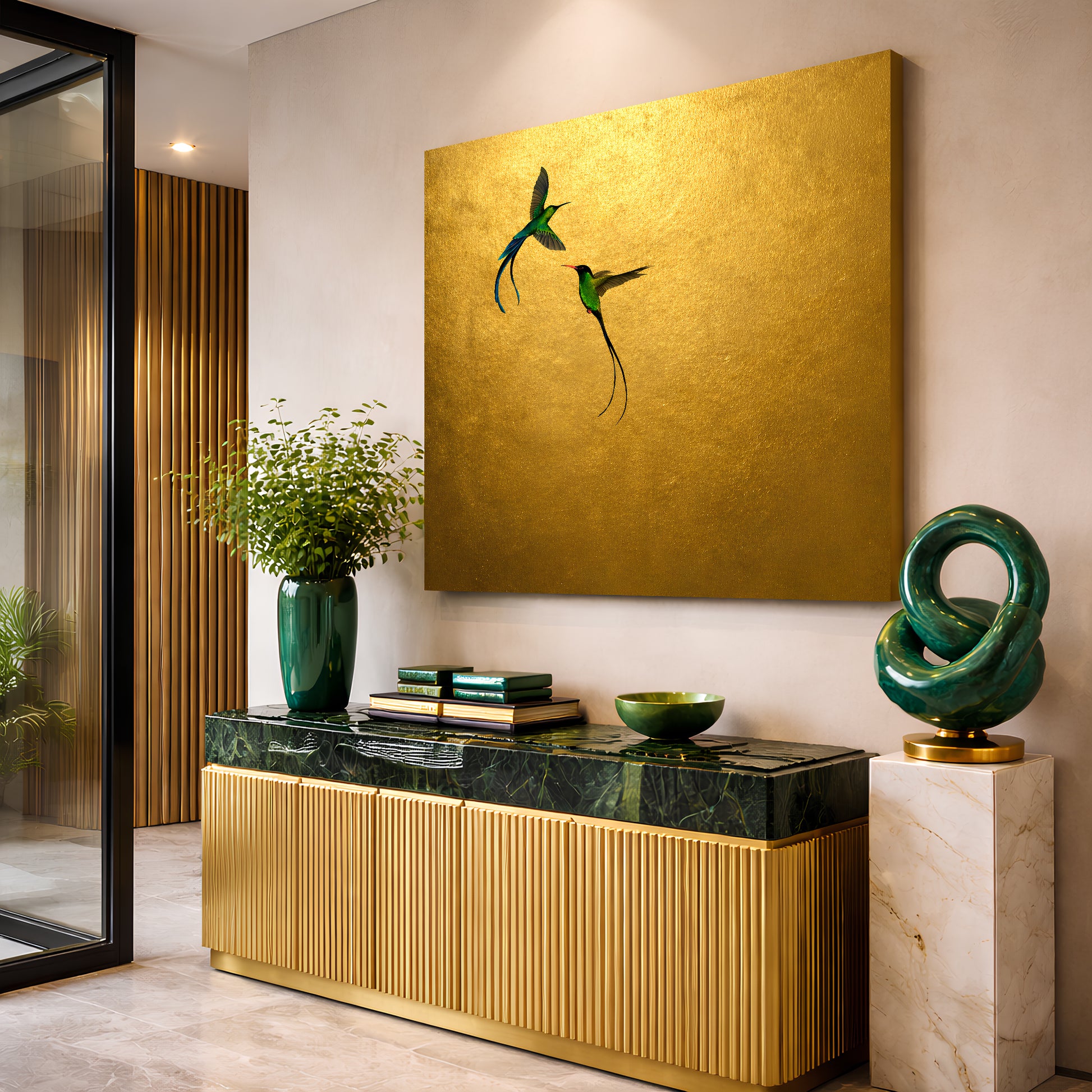 Golden Hummingbird Harmony