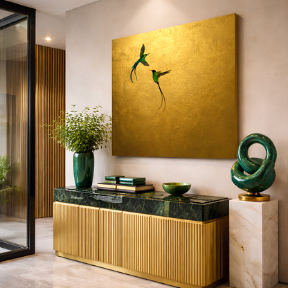Golden Hummingbird Harmony