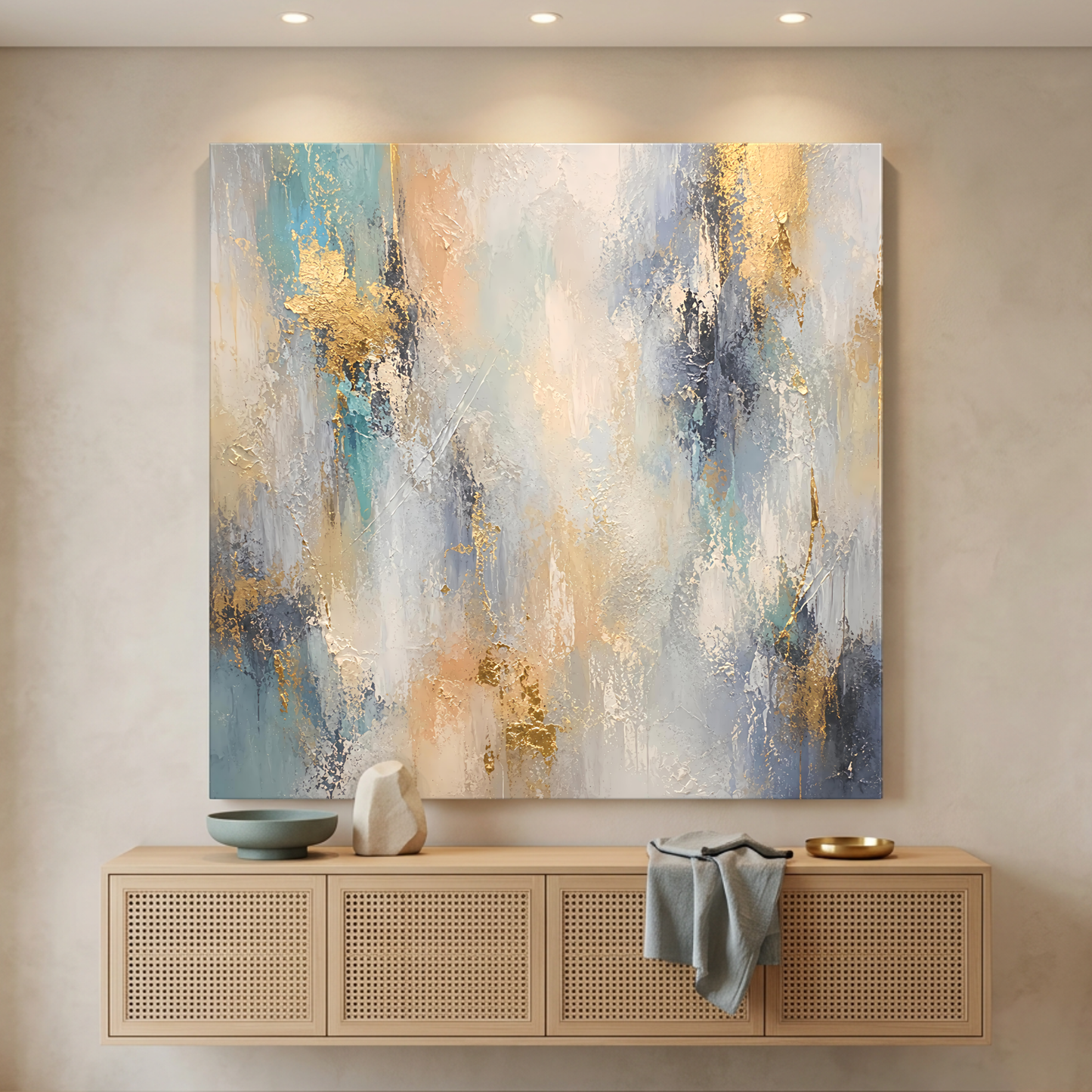 Golden Whisper Abstract
