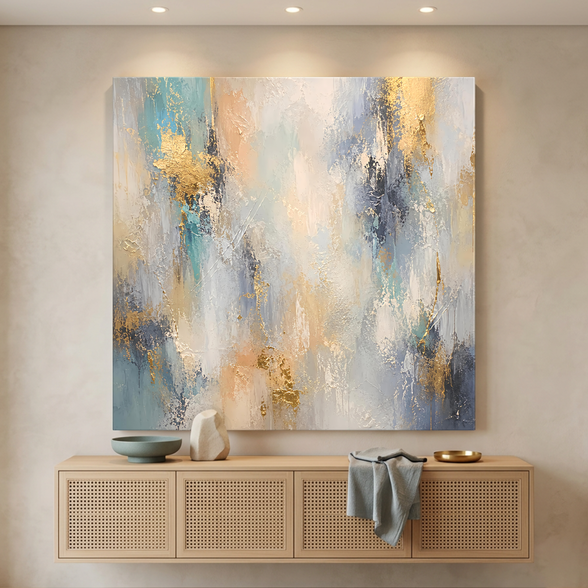 Golden Whisper Abstract