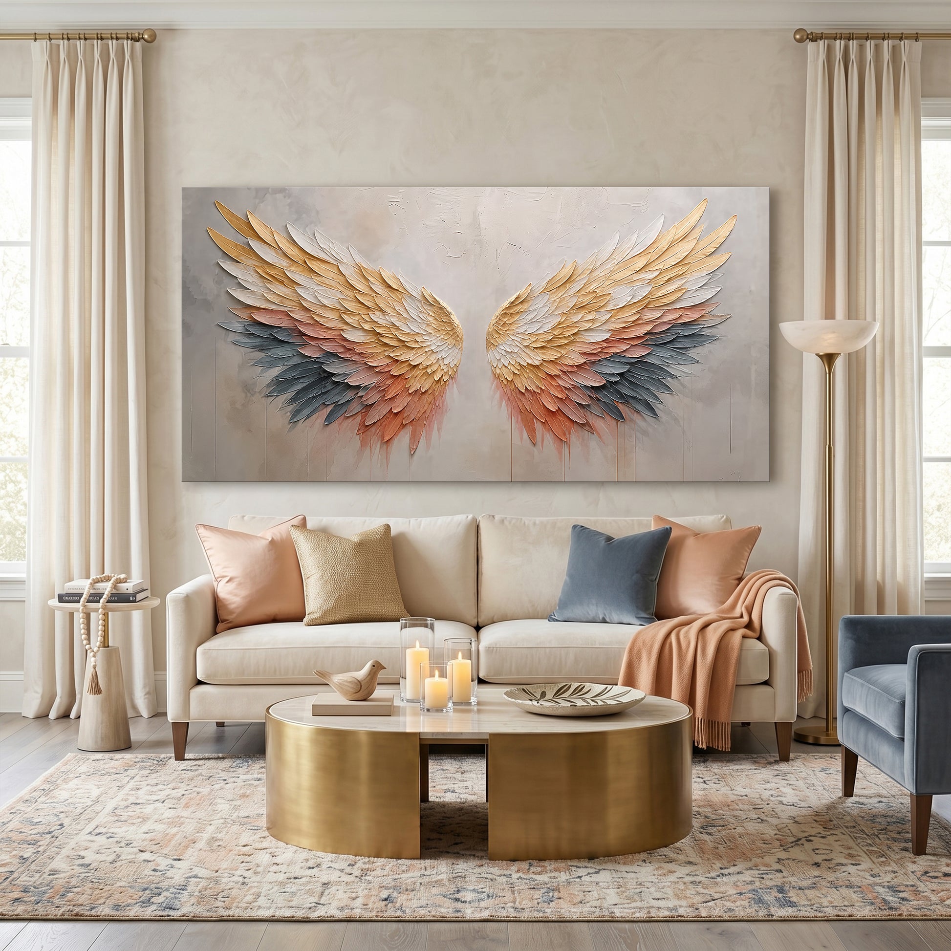 Ethereal Golden Wings