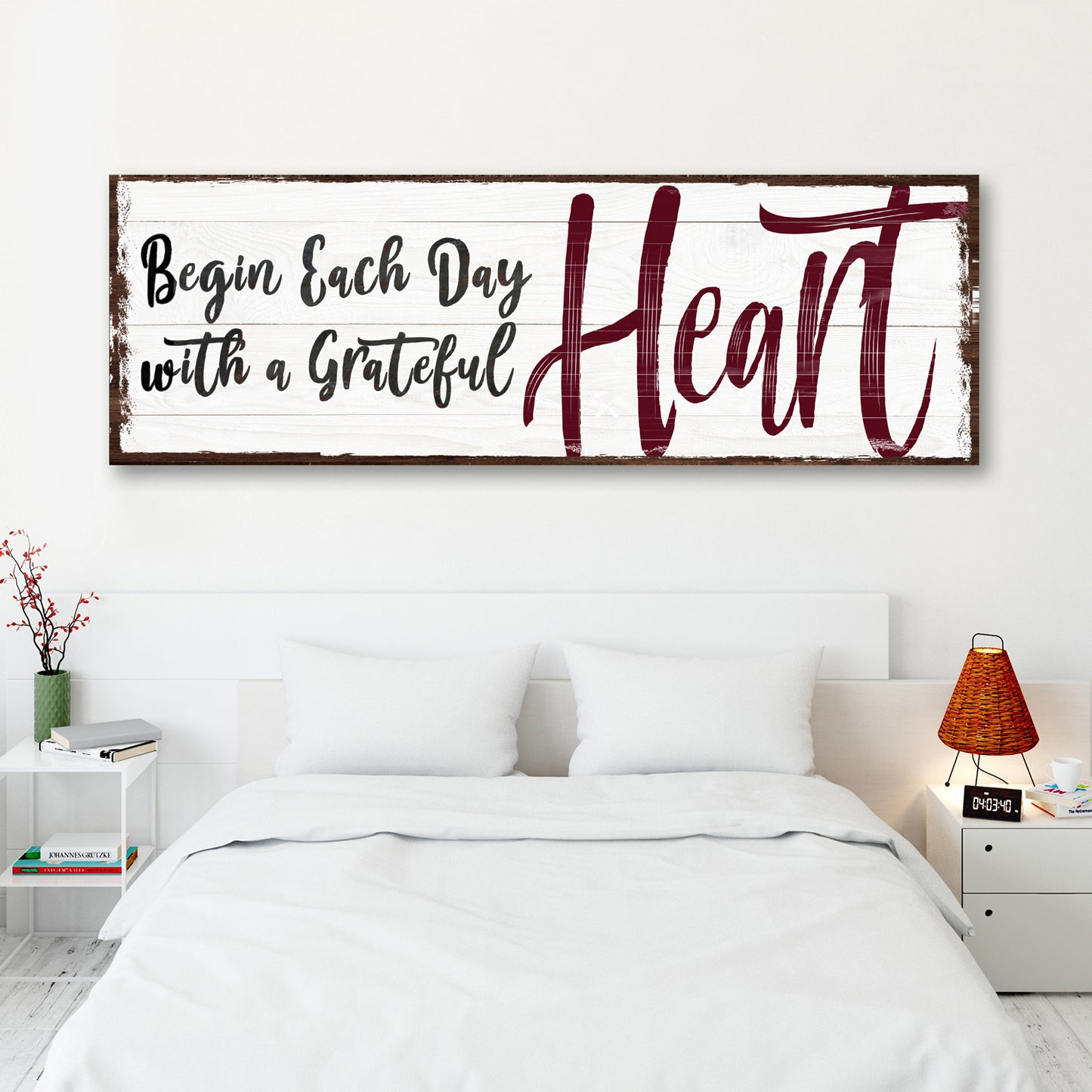 Begin Each Day with a Grateful Heart Sign II