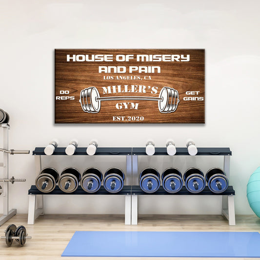 Gym Sign IV Style 4 - Image by Tailored Canvases