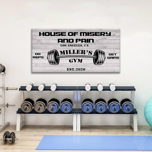 Gym Sign IV Style 5 - Image by Tailored Canvases