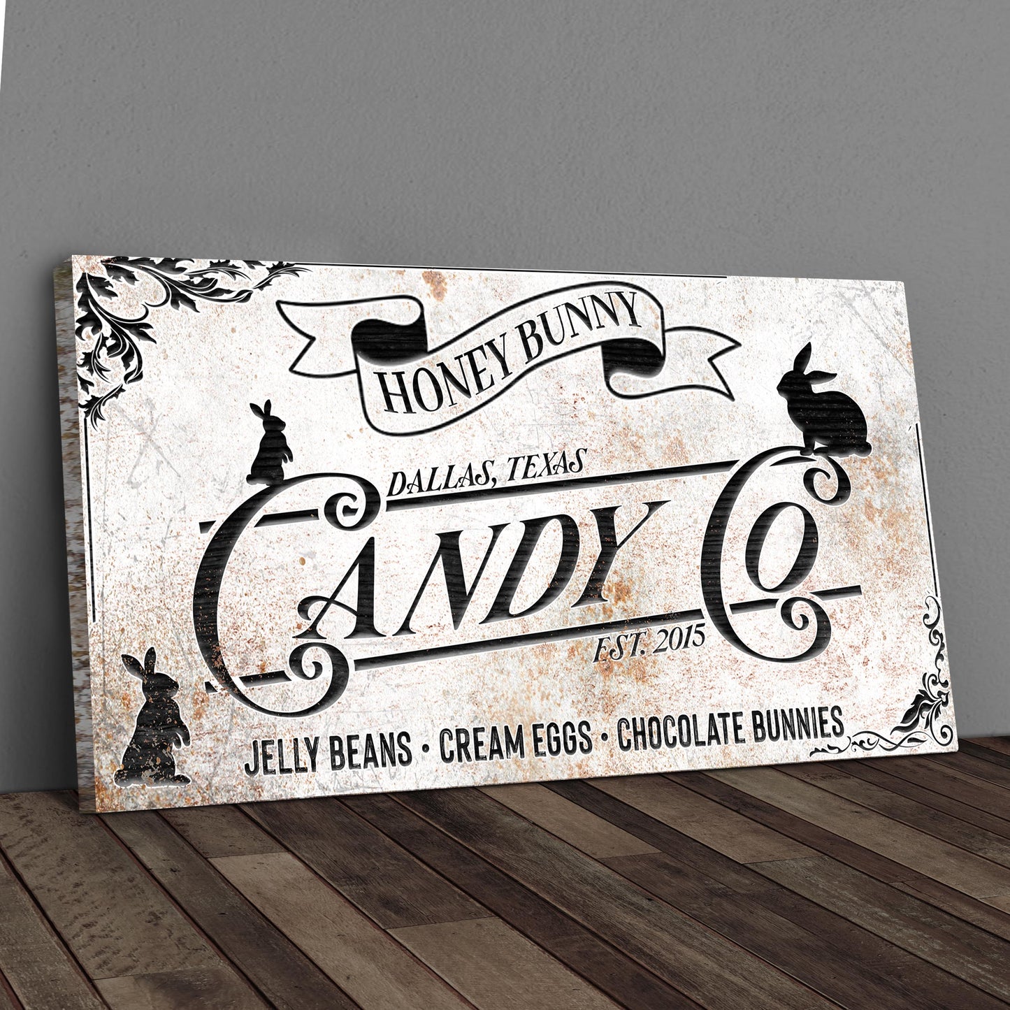 Honey Bunny Candy Company Sign  - Image by Tailored Canvases