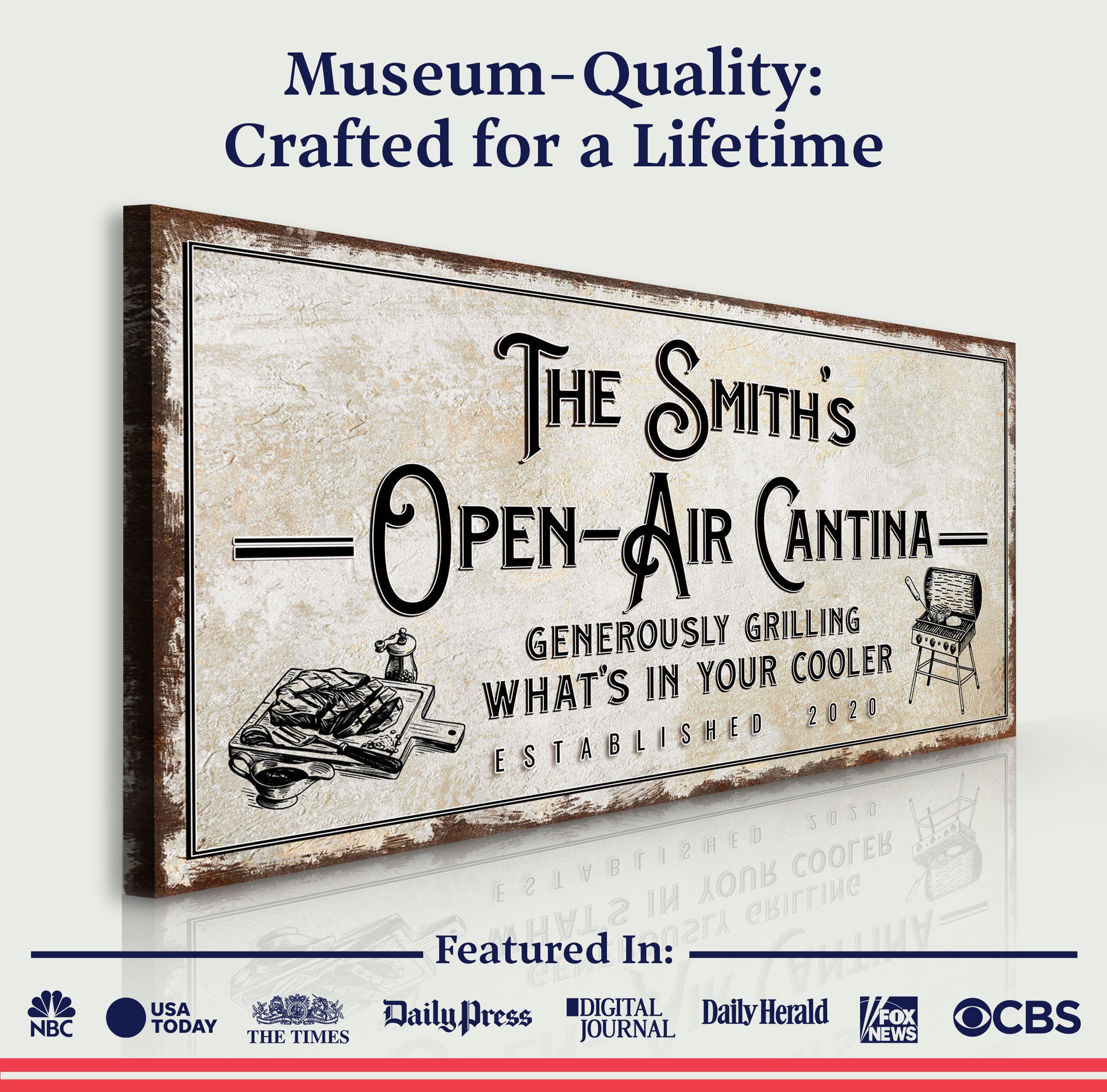 Family Open Air Cantina Sign Specs - Image by Tailored Canvases