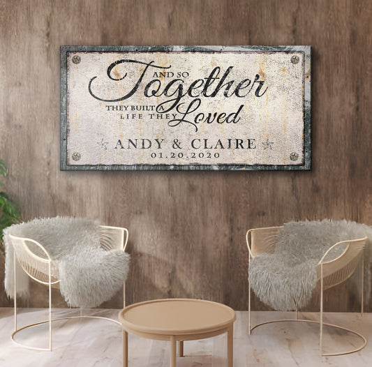 Together Sign II Style 2 - Image by Tailored Canvases