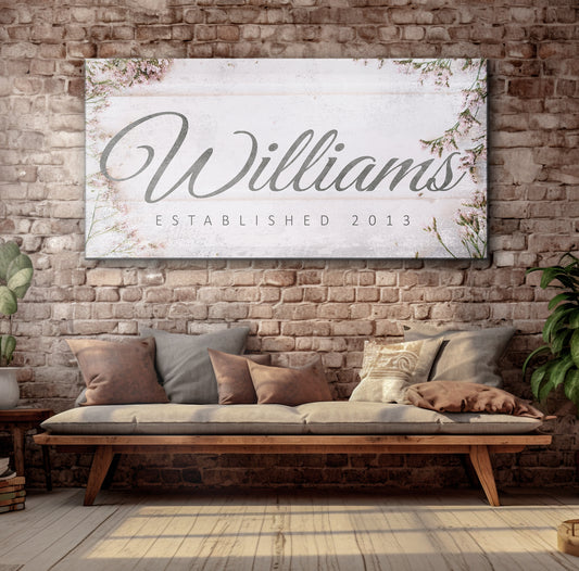 Family Name Sign - Image by Tailored Canvases