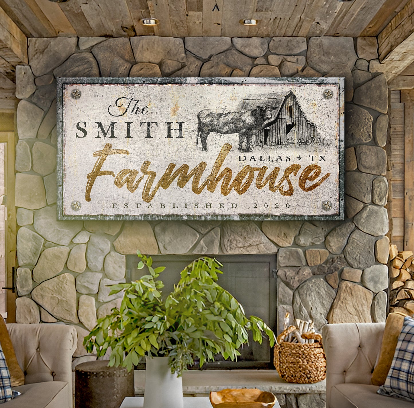 Rustic Farmhouse Sign V
