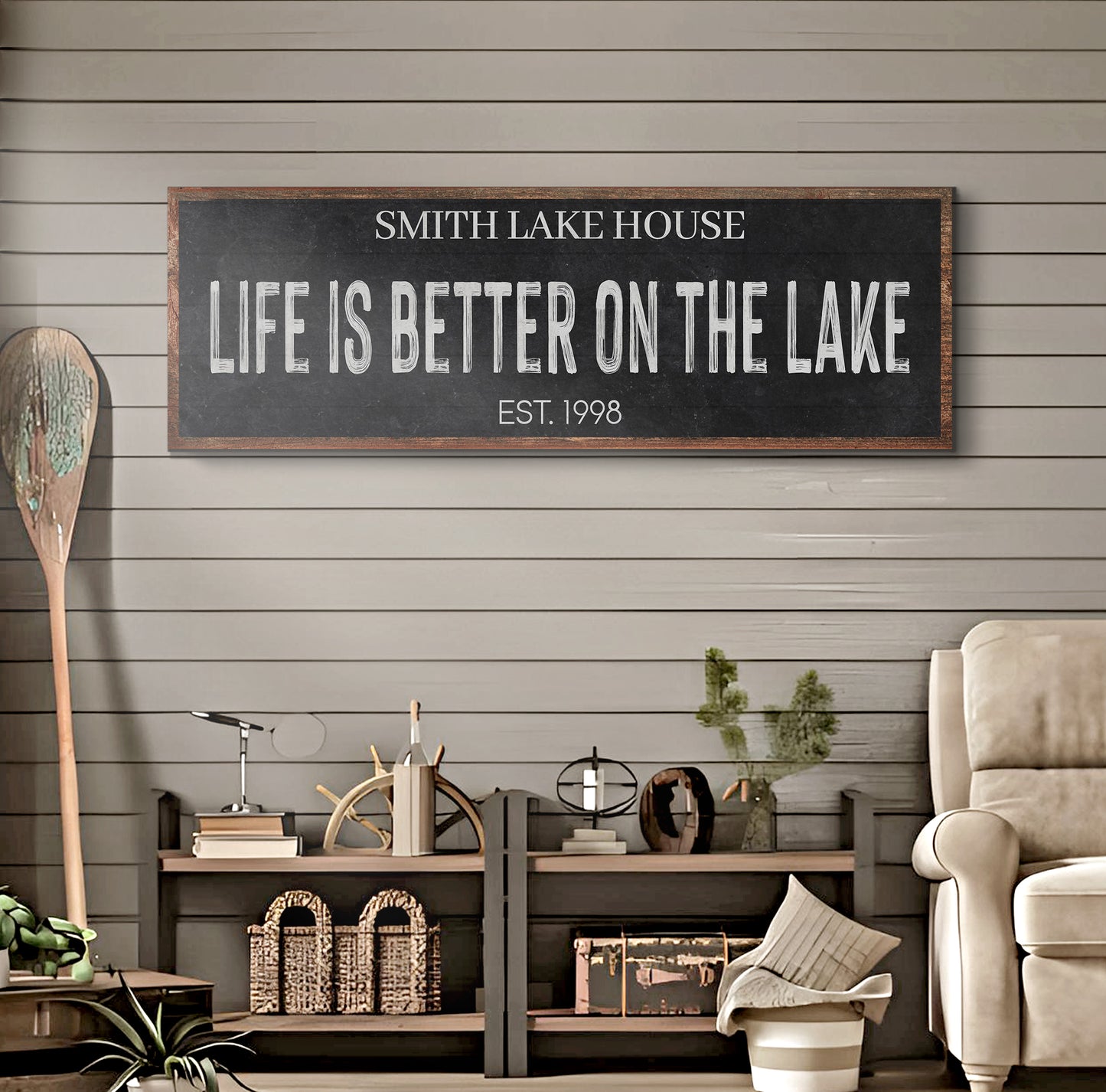 Life Is Better On The Lake Sign III