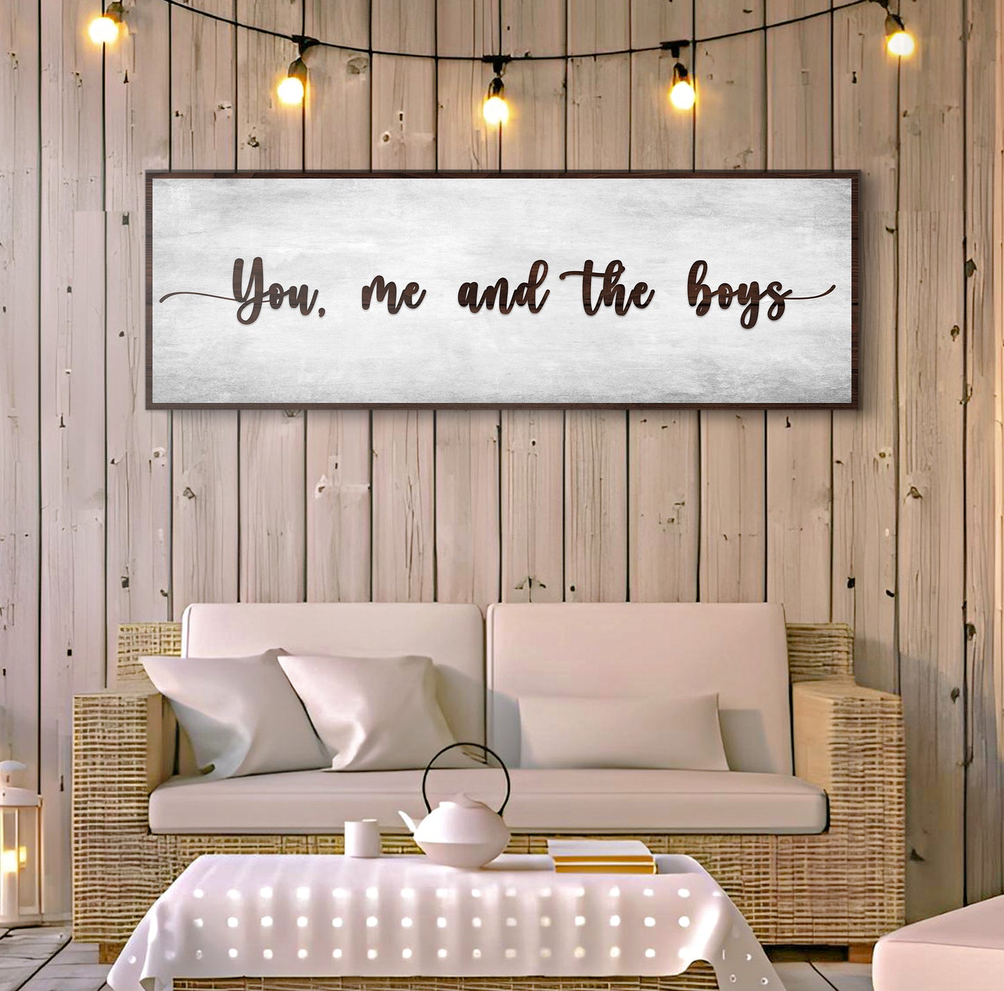 You, Me, And The Boys Sign V (Free Shipping)