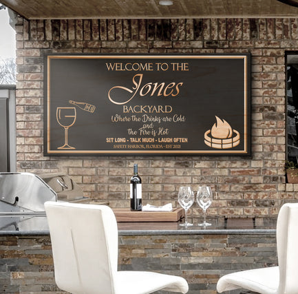 Backyard Sign Style 2 - Image by Tailored Canvases