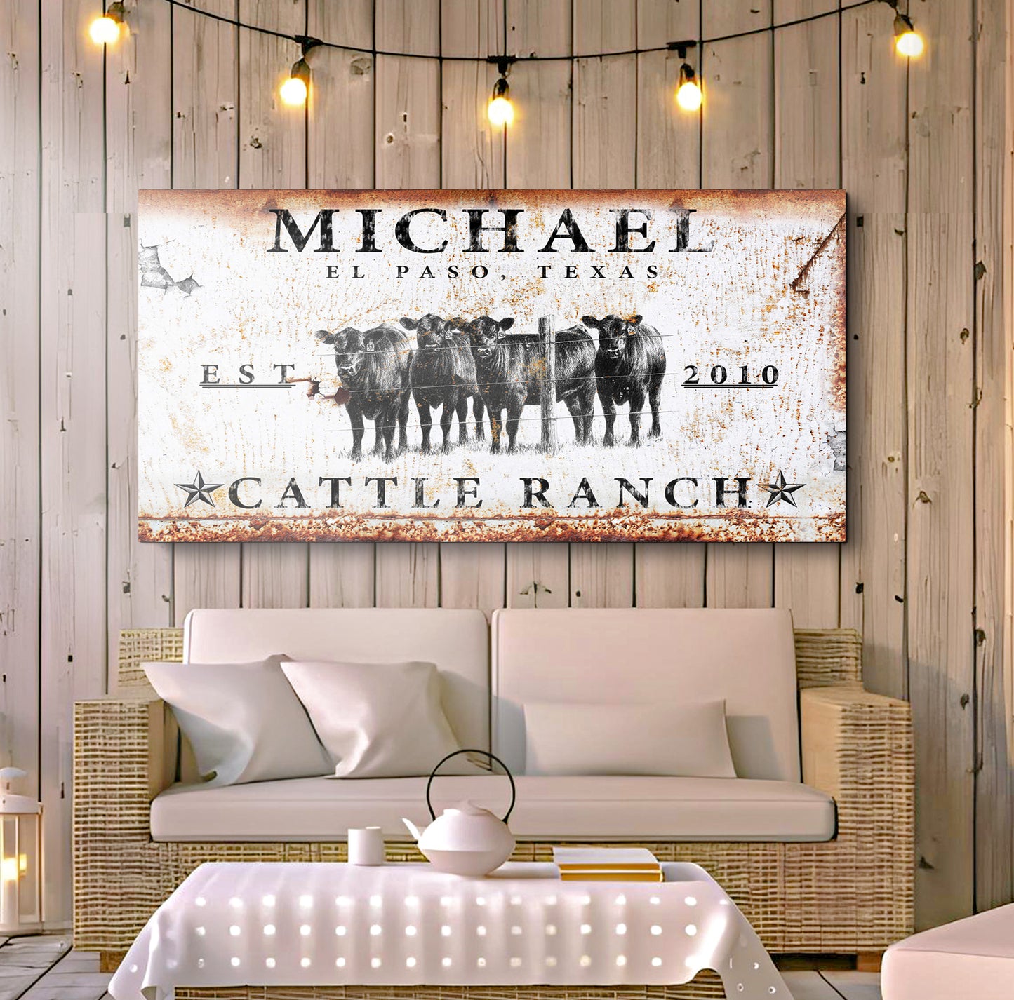 Cattle Ranch Sign IV (Free Shipping)