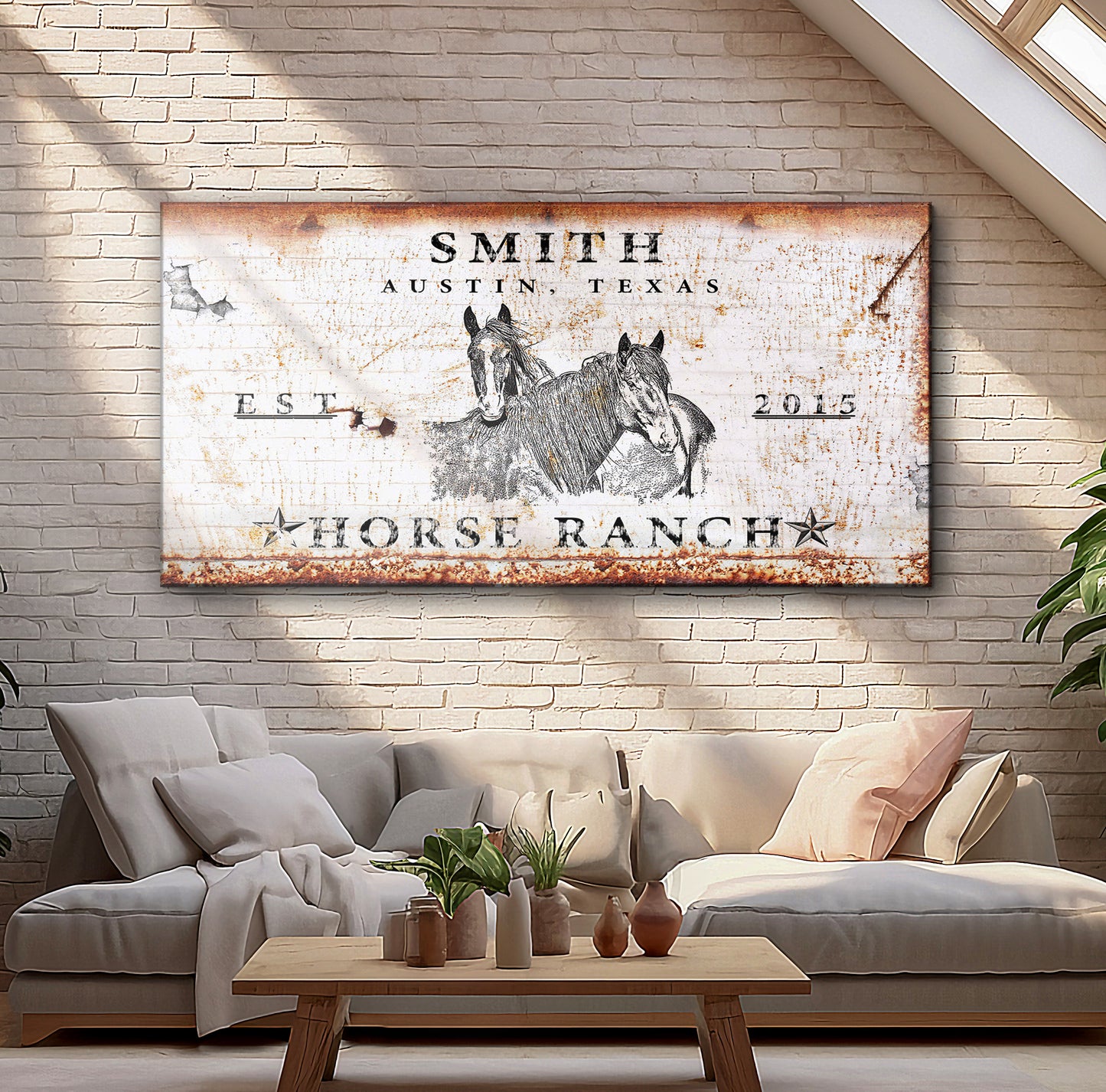 Rustic Horse Ranch Sign III