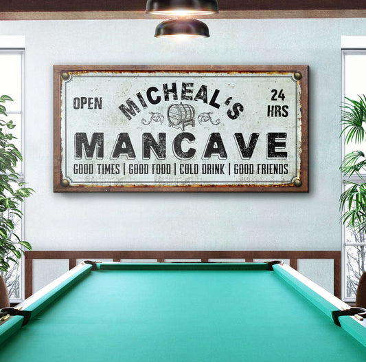 Man Cave Sign - Image by Tailored Canvases