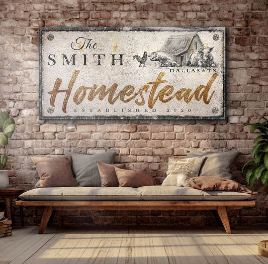 Homestead Sign Style 4 - Image by Tailored Canvases