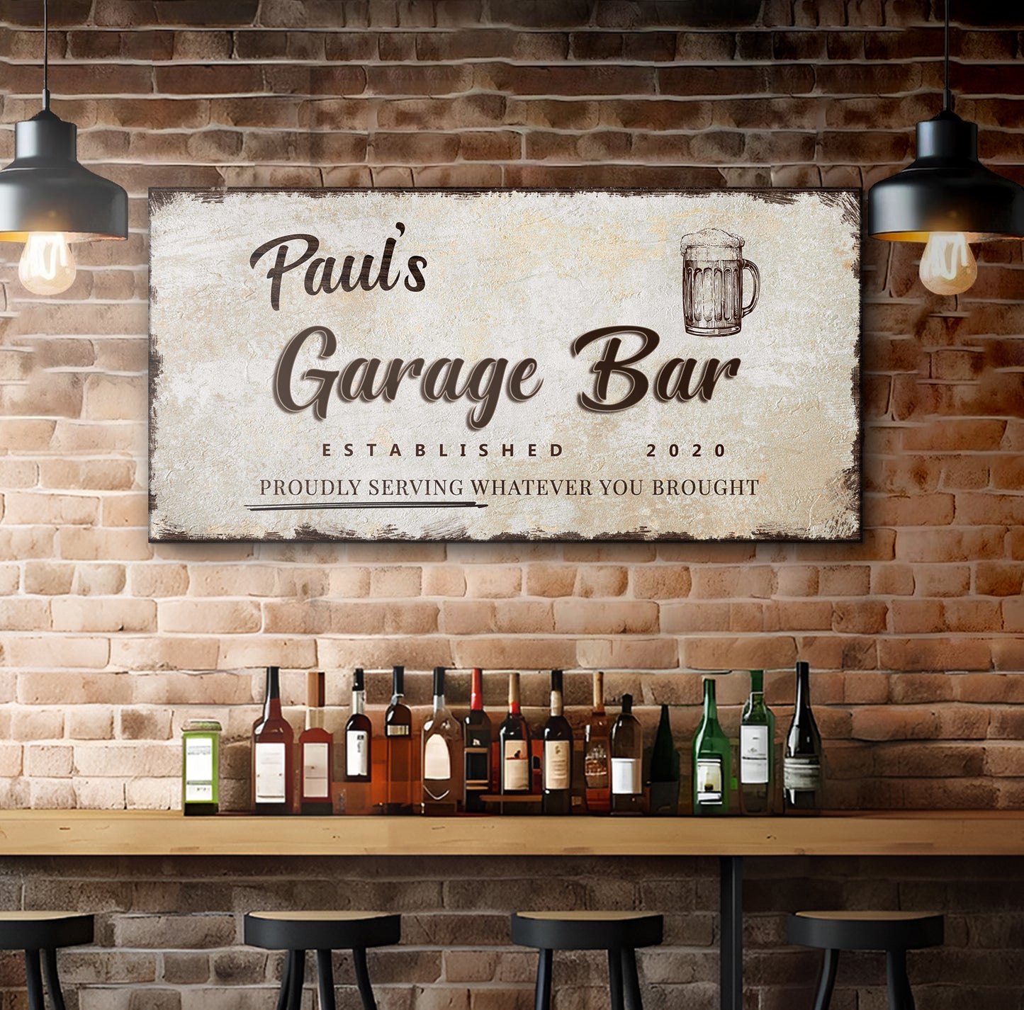 Garage Bar Sign VIII (Free Shipping)