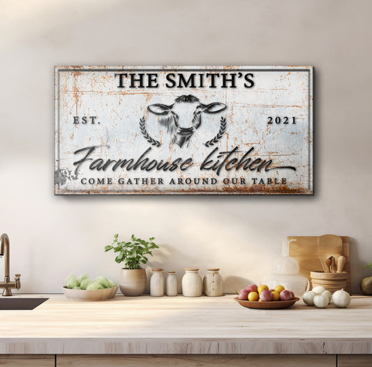 Farmhouse Kitchen Sign - Image by Tailored Canvases