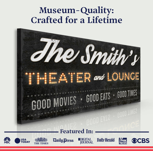 Family Theater and Lounge Sign III