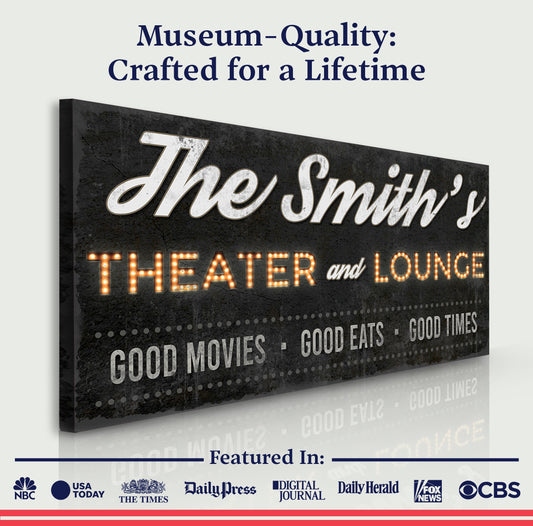 Family Theater and Lounge Sign III