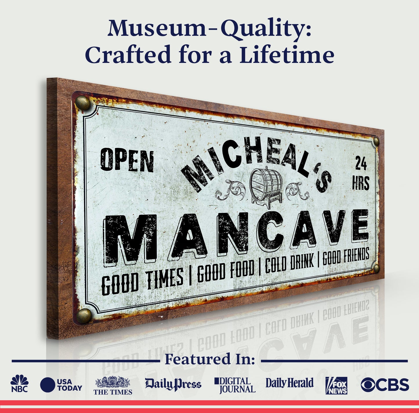 Man Cave Sign (Free Shipping)