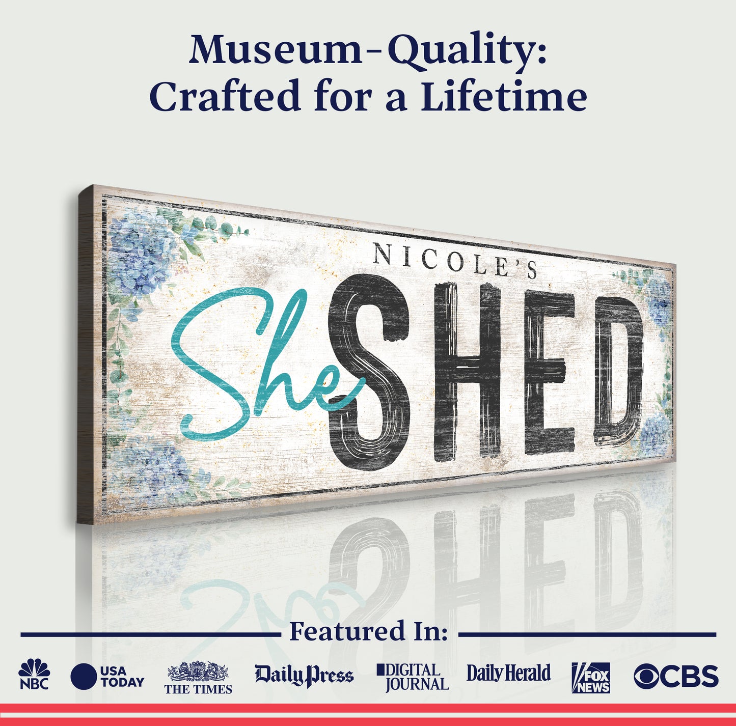 Personalized She Shed Sign XI