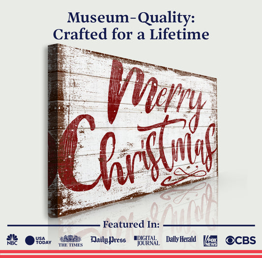 Merry Christmas Sign IX - Image by Tailored Canvases