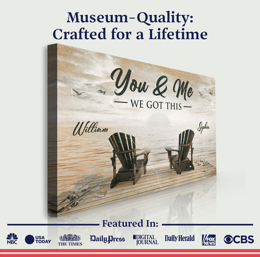 Fishing Themed We Got This Couple Sign - Image by Tailored Canvases