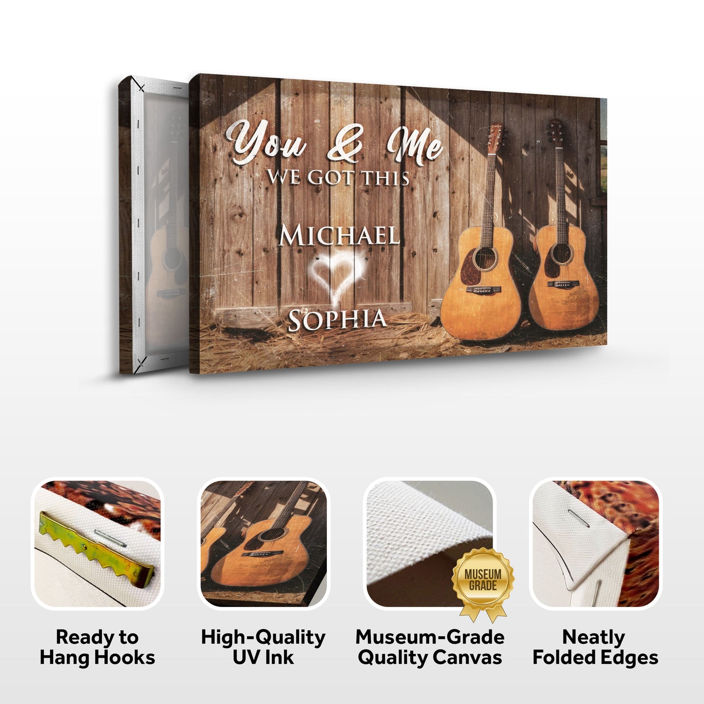 Country Music Themed We Got This Couple Sign - Image by Tailored Canvases