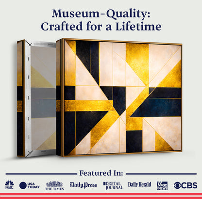 Gilded Geometry Wall Art