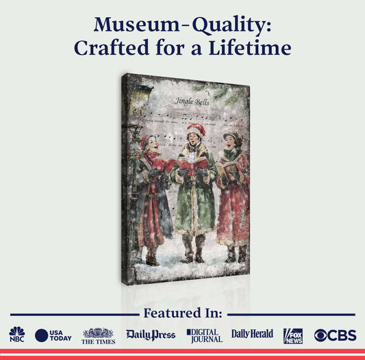 Vintage Christmas Carolers Wall Art II