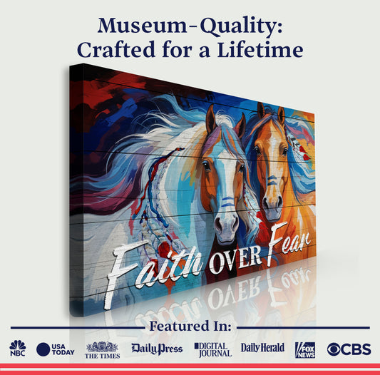 Faith Over Fear Faith Sign IV